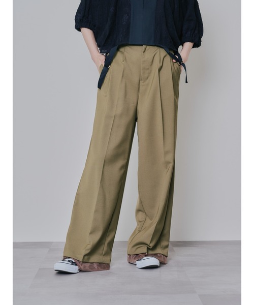 TEVALT（ヴァレット）の「ヘムシアーパンツ（チノパンツ・レディース・チャコール/カーキ/ブラック・38）」の5枚目の写真