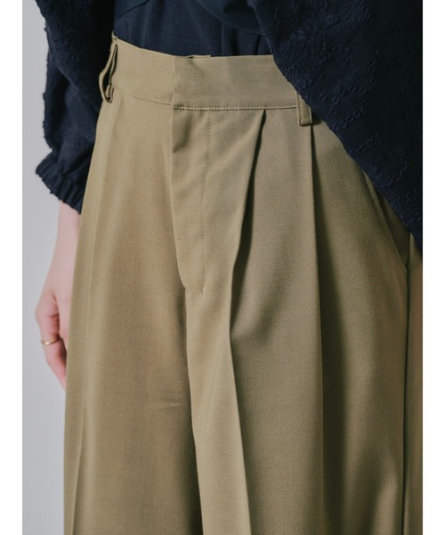 TEVALT（ヴァレット）の「ヘムシアーパンツ（チノパンツ・レディース・チャコール/カーキ/ブラック・38）」の9枚目の写真