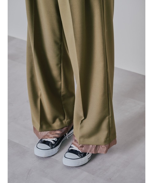 TEVALT（ヴァレット）の「ヘムシアーパンツ（チノパンツ・レディース・チャコール/カーキ/ブラック・38）」の11枚目の写真