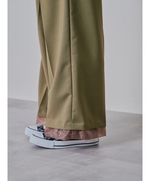 TEVALT（ヴァレット）の「ヘムシアーパンツ（チノパンツ・レディース・チャコール/カーキ/ブラック・38）」の12枚目の写真