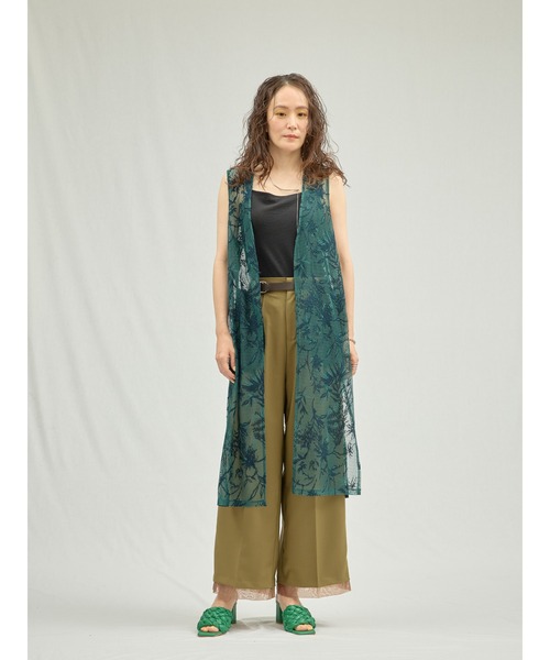 TEVALT（ヴァレット）の「ヘムシアーパンツ（チノパンツ・レディース・チャコール/カーキ/ブラック・38）」の21枚目の写真