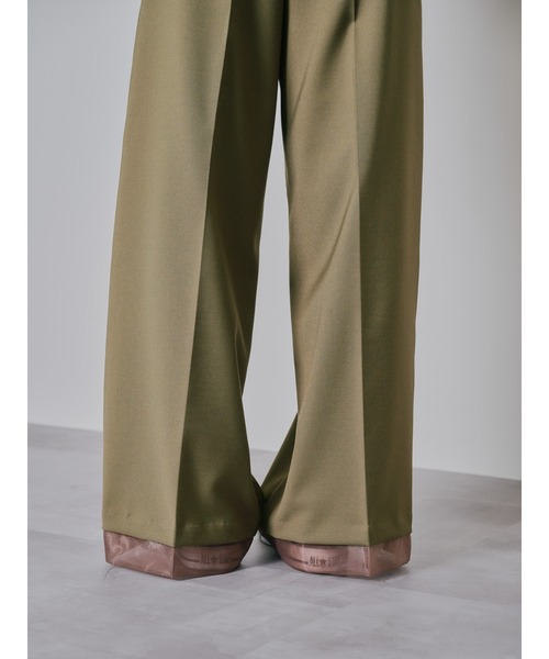 TEVALT（ヴァレット）の「ヘムシアーパンツ（チノパンツ・レディース・チャコール/カーキ/ブラック・38）」の15枚目の写真