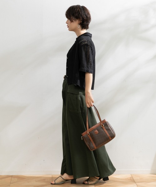 Healthy denim（ヘルシーデニム）の「Healthy denim Grapefruit フレアスカート（デニムスカート・レディース・アーミー・000）」の7枚目の写真