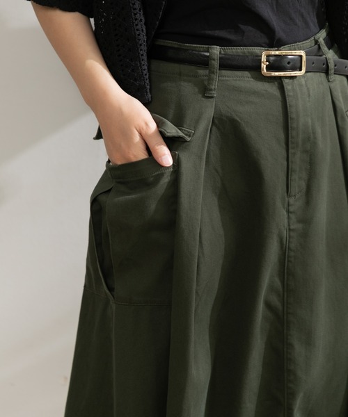 Healthy denim（ヘルシーデニム）の「Healthy denim Grapefruit フレアスカート（デニムスカート・レディース・アーミー・000）」の10枚目の写真