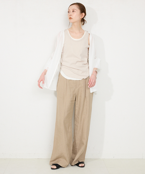 トップス slobe iena SLOBE IENA 【Hanes / ヘインズ】SLOBE別注WAFFLE 2PACK