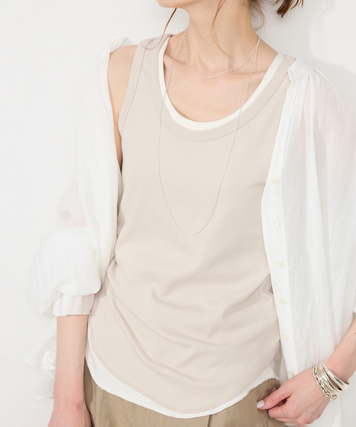 トップス slobe iena SLOBE IENA 【Hanes / ヘインズ】SLOBE別注WAFFLE 2PACK