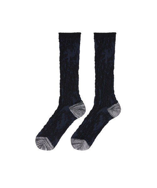jacquard socks ジャガードソックス TRICOTÉ｜ダイヤモンドジャガードソックス - TRICOTÉ(トリコテ