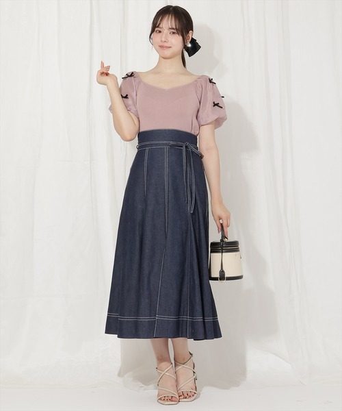 WILLSELECTION(ウィルセレクション)の「ハートネックミニリボンニット(ニット/セーター・レディース・ピンク/ブラック系その他/ブラック・FREE)」の17枚目の写真