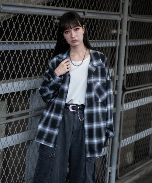 洒落品Ｙ's formenフラノベストＭ 裏地タータンチェックで見事なお洒落っ気 ACOVER】☆24SS・男女兼用☆タータンZチェックフードシャツ