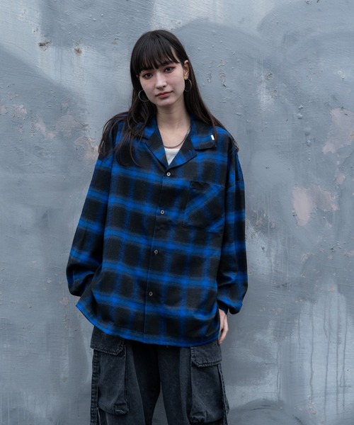 新品 インターメッツォ チェック柄 ヘビー フランネル シャツ L 白 灰 【I42869】 秋冬 厚手 INTERMEZZO メンズ 長袖 ST JOHN\u0027S BAY セントジョンズベイ ヘビー フランネルシャツ