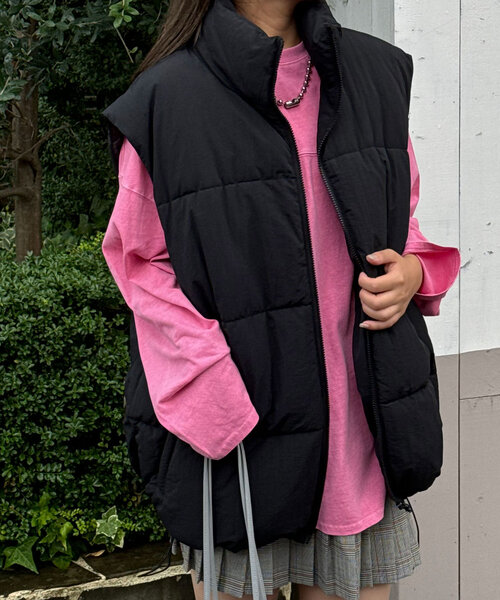 CIAOPANIC(チャオパニック)の「ピグメントBIGフットボールTEE(Tシャツ/カットソー・レディース・チャコールグレー/アイボリー/ネイビー/ピンク・FREE)」の4枚目の写真