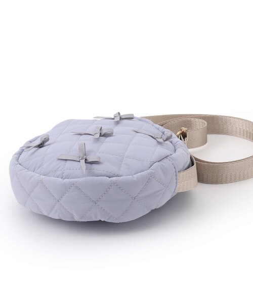 SHOO・LA・RUE(シューラルー)の「キルトリボンラウンドポシェット(ショルダーバッグ・キッズ・ベビーピンク/パープル・00)」の6枚目の写真