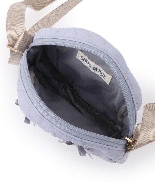 SHOO・LA・RUE(シューラルー)の「キルトリボンラウンドポシェット(ショルダーバッグ・キッズ・ベビーピンク/パープル・00)」の7枚目の写真