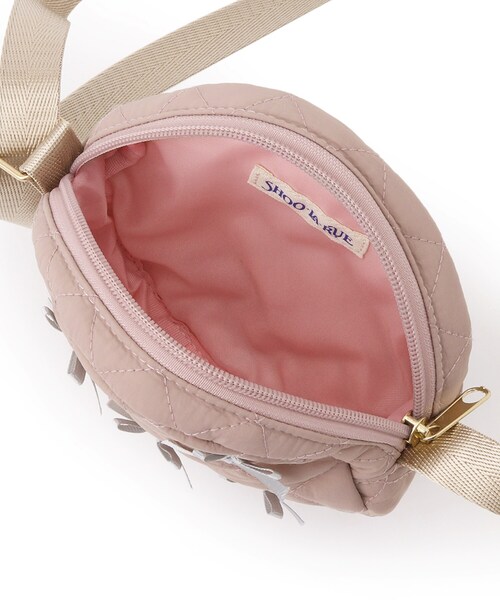 SHOO・LA・RUE(シューラルー)の「キルトリボンラウンドポシェット(ショルダーバッグ・キッズ・ベビーピンク/パープル・00)」の8枚目の写真