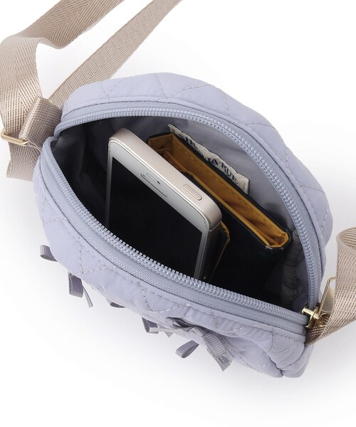 SHOO・LA・RUE(シューラルー)の「キルトリボンラウンドポシェット(ショルダーバッグ・キッズ・ベビーピンク/パープル・00)」の9枚目の写真