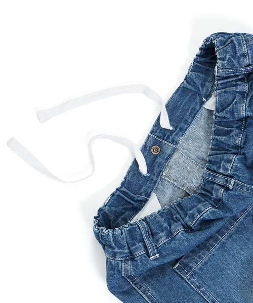 GLAZOS（グラソス）の「デニム・ダブルニーカーゴパンツ（その他パンツ・キッズ・ライトブルー/ブラック・S/M/L/LL）」の10枚目の写真