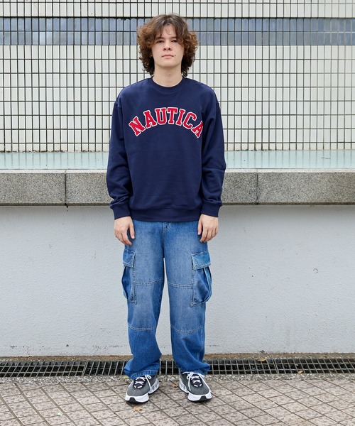 GLAZOS（グラソス）の「デニム・ダブルニーカーゴパンツ（その他パンツ・キッズ・ライトブルー/ブラック・S/M/L/LL）」の17枚目の写真