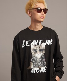 JACKROSE（ジャックローズ）の「JE-DOG&CAT.Nikukyu-LSTEE（Tシャツ/カットソー・メンズ）」