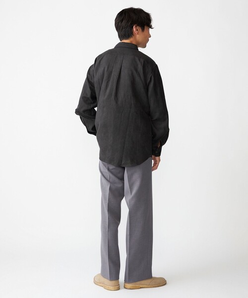 SHIPS(シップス)の「BENCH MARKING SHIRT: レギュラーカラー ポリエステル フェイクスエード シャツ(シャツ/ブラウス・メンズ・ダークグレー/グレー/ベージュ・MEDIUM/SMALL/LARGE)」の8枚目の写真