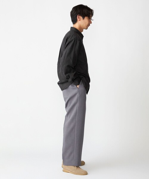 SHIPS(シップス)の「BENCH MARKING SHIRT: レギュラーカラー ポリエステル フェイクスエード シャツ(シャツ/ブラウス・メンズ・ダークグレー/グレー/ベージュ・MEDIUM/SMALL/LARGE)」の9枚目の写真