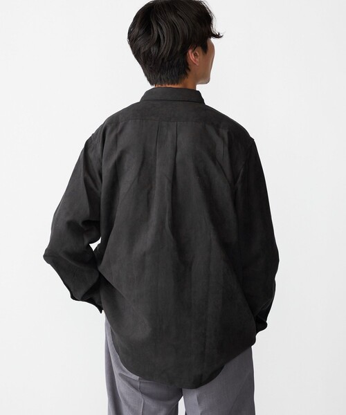 SHIPS(シップス)の「BENCH MARKING SHIRT: レギュラーカラー ポリエステル フェイクスエード シャツ(シャツ/ブラウス・メンズ・ダークグレー/グレー/ベージュ・MEDIUM/SMALL/LARGE)」の13枚目の写真
