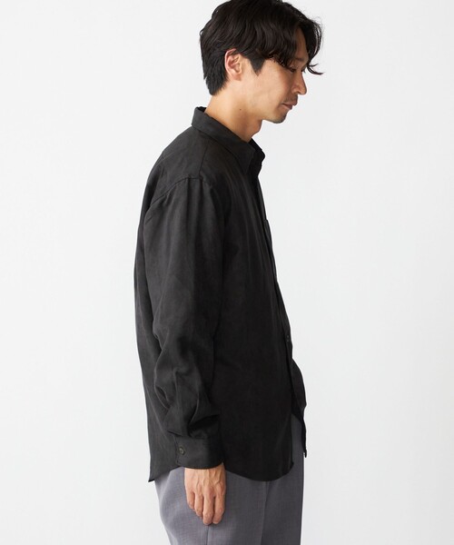 SHIPS(シップス)の「BENCH MARKING SHIRT: レギュラーカラー ポリエステル フェイクスエード シャツ(シャツ/ブラウス・メンズ・ダークグレー/グレー/ベージュ・MEDIUM/SMALL/LARGE)」の14枚目の写真