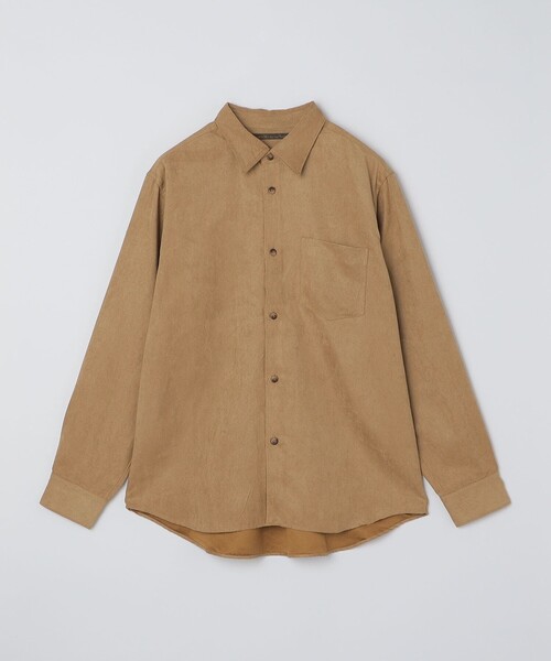 SHIPS(シップス)の「BENCH MARKING SHIRT: レギュラーカラー ポリエステル フェイクスエード シャツ(シャツ/ブラウス・メンズ・ダークグレー/グレー/ベージュ・MEDIUM/SMALL/LARGE)」の17枚目の写真