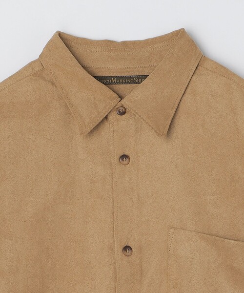 SHIPS(シップス)の「BENCH MARKING SHIRT: レギュラーカラー ポリエステル フェイクスエード シャツ(シャツ/ブラウス・メンズ・ダークグレー/グレー/ベージュ・MEDIUM/SMALL/LARGE)」の19枚目の写真