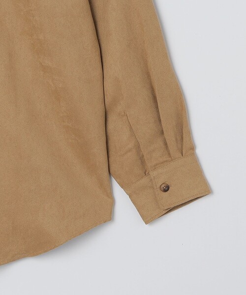 SHIPS(シップス)の「BENCH MARKING SHIRT: レギュラーカラー ポリエステル フェイクスエード シャツ(シャツ/ブラウス・メンズ・ダークグレー/グレー/ベージュ・MEDIUM/SMALL/LARGE)」の21枚目の写真