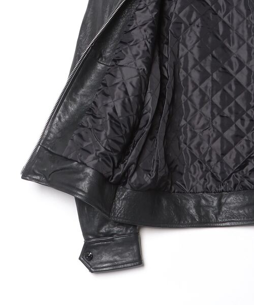 セール】ベジタブルダイ シープレザージャケット（ライダース