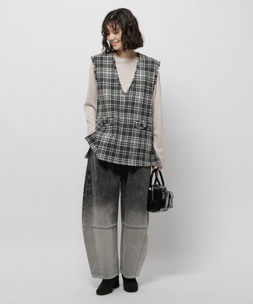 niko and（ニコアンド）の「アソートツイードベスト（ベスト）」 - WEAR