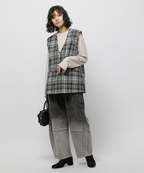 niko and（ニコアンド）の「アソートツイードベスト（ベスト）」 - WEAR