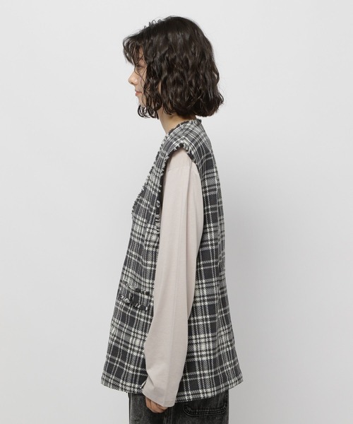 niko and（ニコアンド）の「アソートツイードベスト（ベスト）」 - WEAR