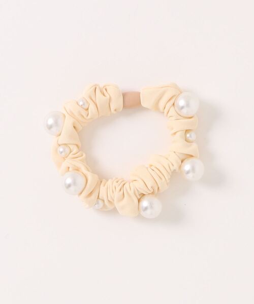 Catherine Cottage（キャサリンコテージ）の「【ZOZO限定】つぶつぶパールシュシュ（シュシュ・キッズ・ホワイト/ブラック/ブラウン・FREE）」の4枚目の写真