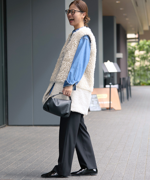 追加》ミックスボア×フェイクファーベスト（ブルゾン）｜JOURNAL