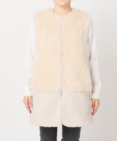 追加》ミックスボア×フェイクファーベスト（ブルゾン）｜JOURNAL