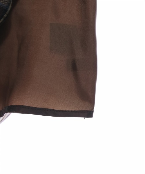 clear（クリア）の「【低身長用サイズ有】ケープ風チェック柄ドッキングフレアロングワンピース [大人 フェミニン]≪再入荷≫（ワンピース・レディース・ブラウン/ネイビー・F/XS）」の17枚目の写真