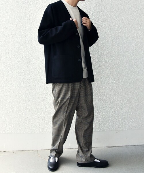 【セール】SHIPS any: 〈洗濯機可能〉ソフトダンボール ウォーム ノーカラー リラックス ジャケット◇（ノーカラージャケット）｜SHIPS any（シップス エニィ）