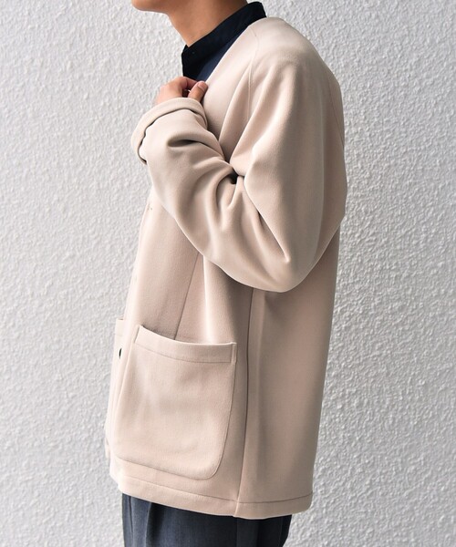 【セール】SHIPS any: 〈洗濯機可能〉ソフトダンボール ウォーム ノーカラー リラックス ジャケット◇（ノーカラージャケット）｜SHIPS any（シップス エニィ）