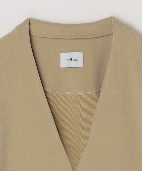 【セール】SHIPS any: 〈洗濯機可能〉ソフトダンボール ウォーム ノーカラー リラックス ジャケット◇（ノーカラージャケット）｜SHIPS any（シップス エニィ）