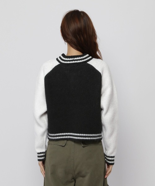 3.3 Field Trip （3.3フィールドトリップ）の「3.3 Field Trip／スポーティーハーフZIP（ニット/セーター・レディース・ホワイト/グレー・FREE）」の18枚目の写真