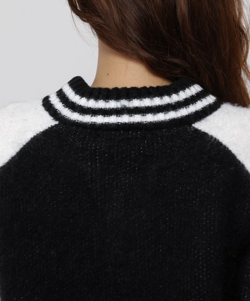 3.3 Field Trip （3.3フィールドトリップ）の「3.3 Field Trip／スポーティーハーフZIP（ニット/セーター・レディース・ホワイト/グレー・FREE）」の22枚目の写真