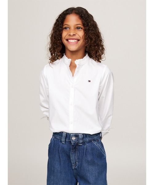 TOMMY HILFIGER（トミーヒルフィガー）の「GIRLS ラッフルカラーロング