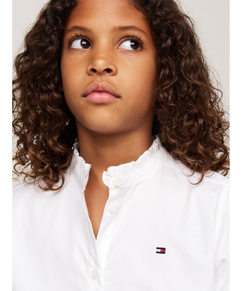 TOMMY HILFIGER（トミーヒルフィガー）の「GIRLS ラッフルカラーロング 