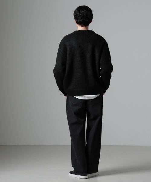 NANO universe（ナノユニバース）の「モヘヤライクニットカーディガン（カーディガン/ボレロ・メンズ・ブラウン/ネイビー/ブラック/パープル/グリーン・L/M/S）」の12枚目の写真