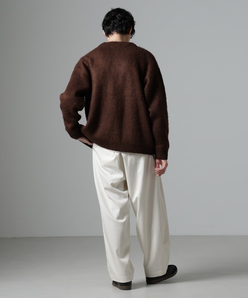 NANO universe（ナノユニバース）の「モヘヤライクニットカーディガン（カーディガン/ボレロ・メンズ・ブラウン/ネイビー/ブラック/パープル/グリーン・L/M/S）」の21枚目の写真