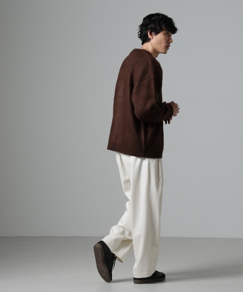 NANO universe（ナノユニバース）の「モヘヤライクニットカーディガン（カーディガン/ボレロ・メンズ・ブラウン/ネイビー/ブラック/パープル/グリーン・L/M/S）」の20枚目の写真