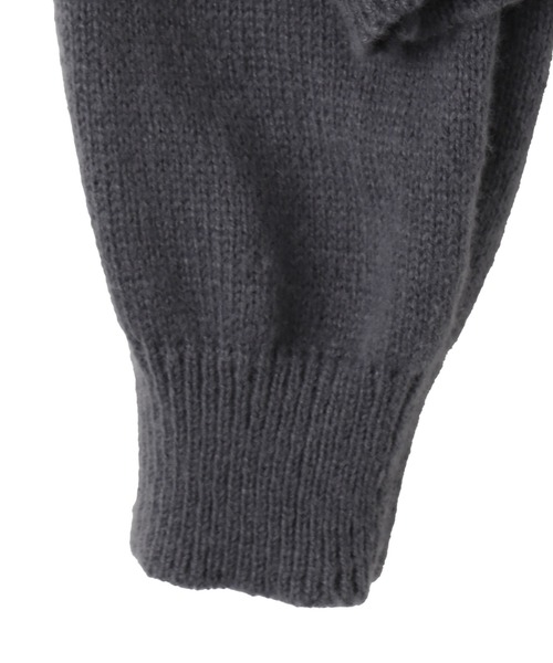 dispark（ディスパーク）の「DISPARK/スターニットカーブヘムZIPパーカー（カーディガン/ボレロ・レディース・ネイビー/チャコール・FREE）」の8枚目の写真