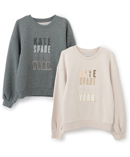 セール】デコレートロゴトレーナー（スウェット）｜kate spade new