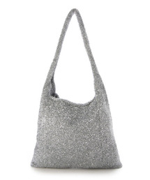 カシュカシュ cachecache / シャギーラメワンハンドルトートバッグ